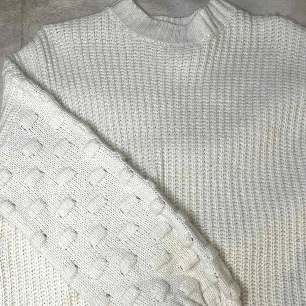 White Knit Sweater - Picture 7 of 9
